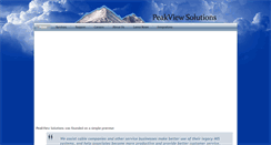 Desktop Screenshot of peakviewsolutions.com